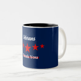 Caneca De Café Em Dois Tons Feliz Dia dos Veteranos