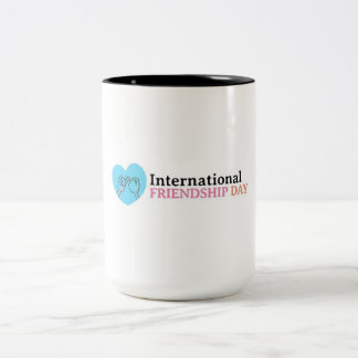 Caneca De Café Em Dois Tons Feliz Dia Internacional da Amizade