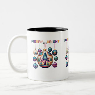 Caneca De Café Em Dois Tons Feliz e Brilho