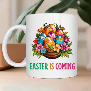 Caneca De Café Em Dois Tons Feliz Eggster - Caça aos Ovos de Páscoa