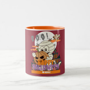 Caneca De Café Em Dois Tons Feliz Halloween Família e amigos