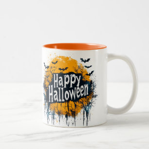 Caneca De Café Em Dois Tons Feliz Halloween Ghost
