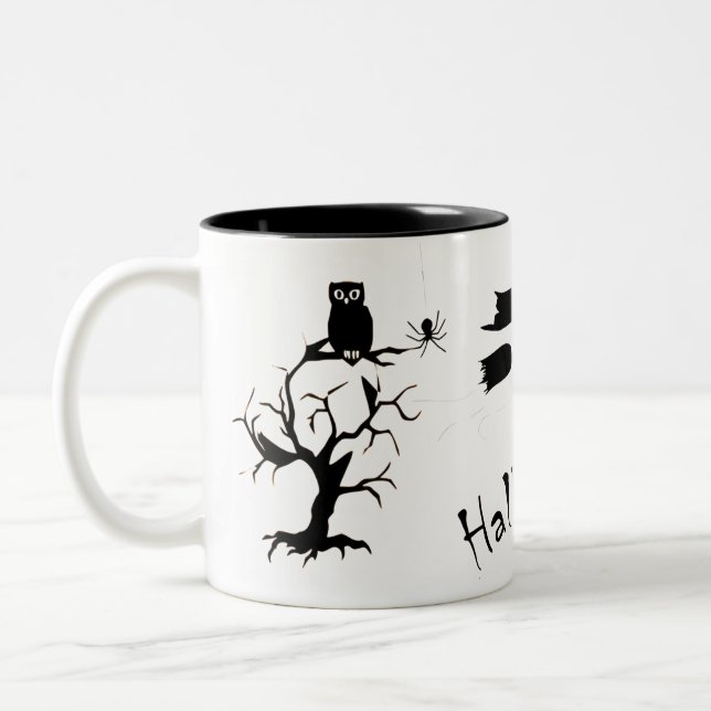 Caneca De Café Em Dois Tons Feliz Halloween Mug 2023 (Esquerda)