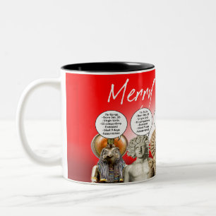 CANECA DE CAFÉ EM DOIS TONS FELIZ MYTH-MAS! -