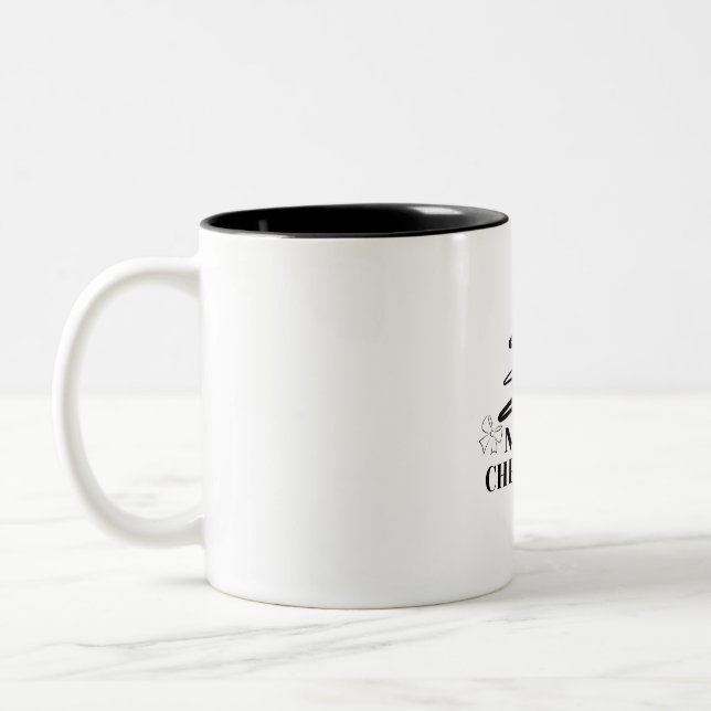 Caneca De Café Em Dois Tons Feliz Natal (Esquerda)