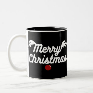 Caneca De Café Em Dois Tons Feliz Natal