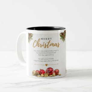 Caneca De Café Em Dois Tons Feliz Natal