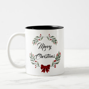 Caneca De Café Em Dois Tons Feliz Natal