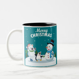 Caneca De Café Em Dois Tons Feliz Natal