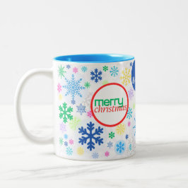 Caneca De Café Em Dois Tons Feliz Natal!