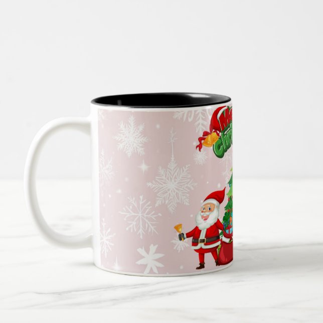 Caneca De Café Em Dois Tons feliz natal 2025 (Esquerda)
