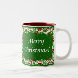 Caneca De Café Em Dois Tons Feliz Natal - boas festas
