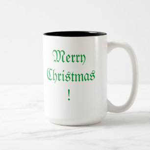 Caneca De Café Em Dois Tons Feliz Natal ~ Café Mug