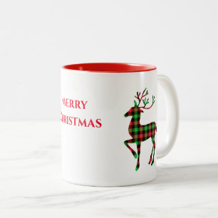 Caneca De Café Em Dois Tons Feliz Natal Deer Mug