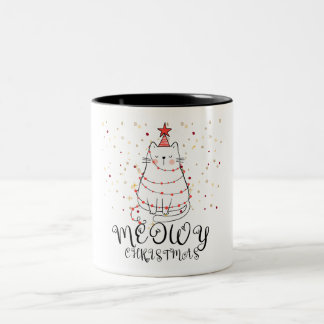 Caneca De Café Em Dois Tons Feliz Natal Engraçado