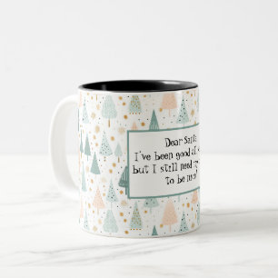 Caneca De Café Em Dois Tons Feliz Natal Festivo