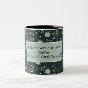 Caneca De Café Em Dois Tons Feliz Natal Festivo