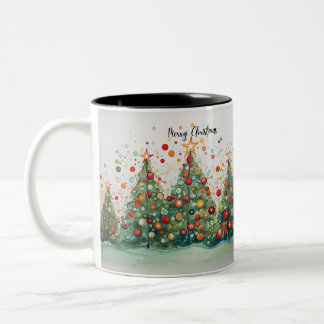 Caneca De Café Em Dois Tons Feliz Natal: Festivo Foliday Mug
