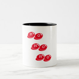 Caneca De Café Em Dois Tons feliz natal ho ho ho ho