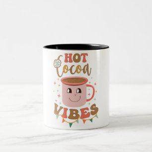 Caneca De Café Em Dois Tons Feliz Natal Ilustrado Engraçado