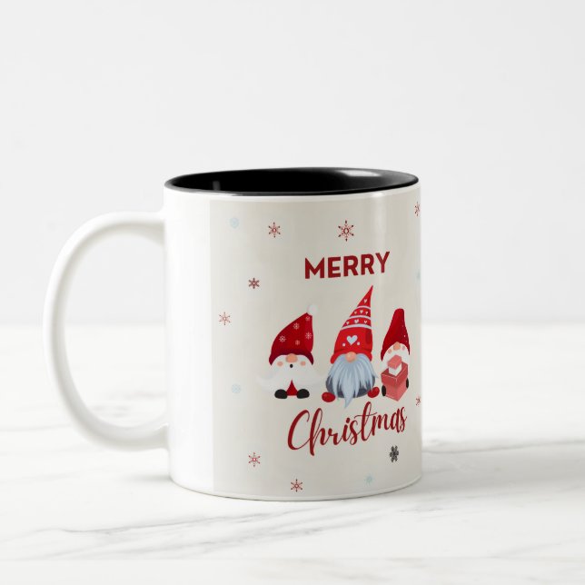 Caneca De Café Em Dois Tons Feliz Natal Legal (Esquerda)