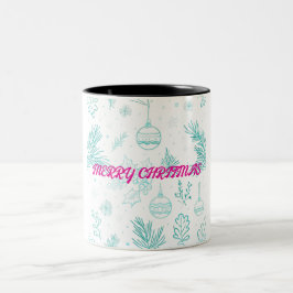 Caneca De Café Em Dois Tons Feliz Natal - Mug de Café de Dois Toneladas