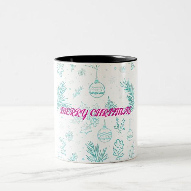 Caneca De Café Em Dois Tons Feliz Natal - Mug de Café de Dois Toneladas (Centro)