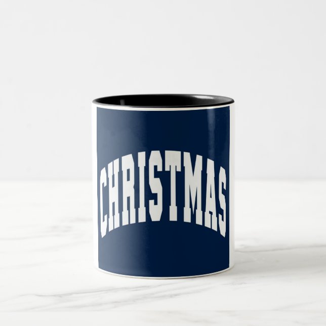 Caneca De Café Em Dois Tons Feliz Natal - Mug de Café de Dois Toneladas (Centro)