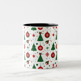 Caneca De Café Em Dois Tons Feliz Natal - Mug de Café de Dois Toneladas