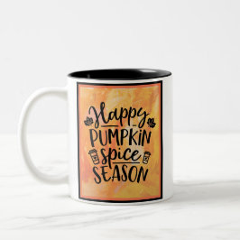 Caneca De Café Em Dois Tons Feliz Pumpkin Spice Season Fall