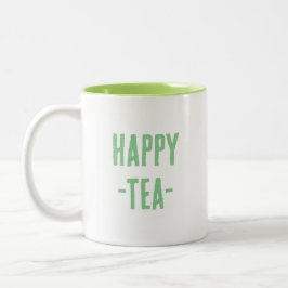 Caneca De Café Em Dois Tons Feliz Tea Mug