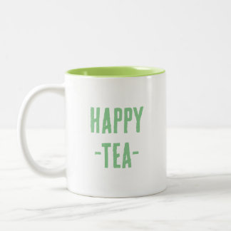Caneca De Café Em Dois Tons Feliz Tea Mug
