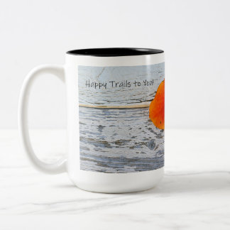 Caneca De Café Em Dois Tons Feliz Trilhos para você