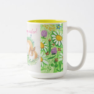 Caneca De Café Em Dois Tons felz pascoa