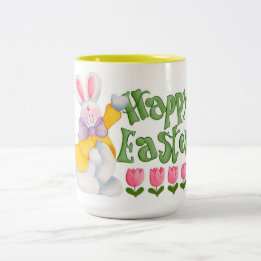 Caneca De Café Em Dois Tons Felz pascoa