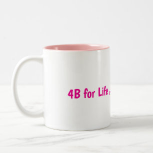 Caneca De Café Em Dois Tons feminista celibatária solteira 4B para a vida