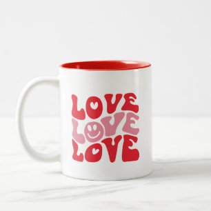 Caneca De Café Em Dois Tons Feriado Engraçado do Dia de os namorados de Amor