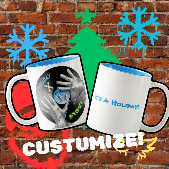 Caneca De Café Em Dois Tons Feriado X (Criador carregado)
