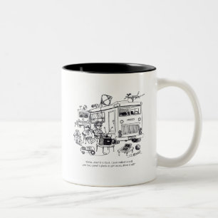 Caneca De Café Em Dois Tons Férias em família