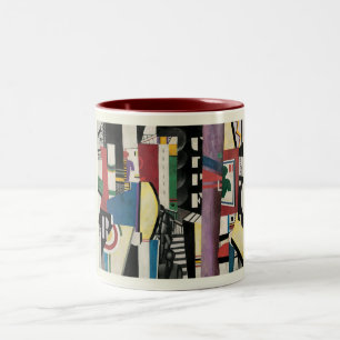 Caneca De Café Em Dois Tons Fernand Léger, The City, 1919, Arte Moderna