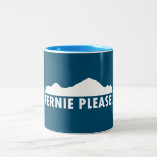 Caneca De Café Em Dois Tons Fernie British Columbia, por favor