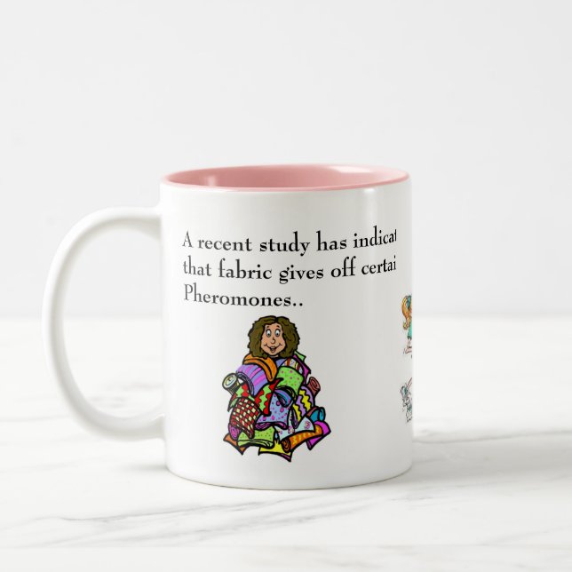 Caneca De Café Em Dois Tons "Feromônios de Tecido" (Esquerda)