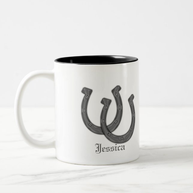 Caneca De Café Em Dois Tons Ferradura afortunada (Esquerda)