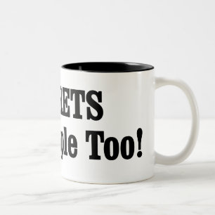 Caneca De Café Em Dois Tons FERRETS Também São Pessoas!