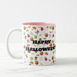 Caneca De Café Em Dois Tons Festa de dança do Halloween - Mug de café de dois 