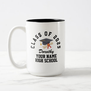 Caneca De Café Em Dois Tons Festa de formatura personalizada no ensino médio