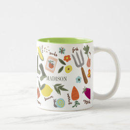 Caneca De Café Em Dois Tons Festa de Jardim
