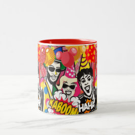 Caneca De Café Em Dois Tons Festa em