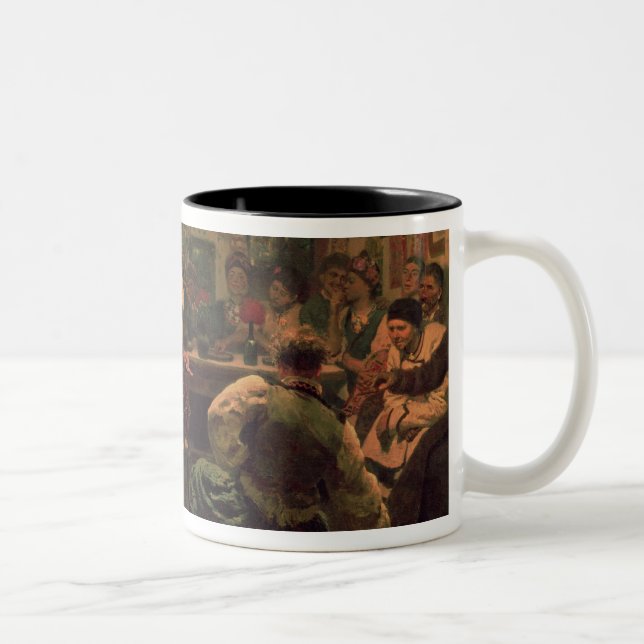 Caneca De Café Em Dois Tons Festival do país, 1881 (Direita)