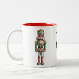 Caneca De Café Em Dois Tons Festive Nutcracker Parade – Personalised 